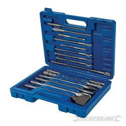 SDS Plus Masonry Drill & Steel Set - 15 piece